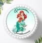 Preview: Prinzessin Ariel mit Wunschname, Tortenaufleger Ø 20cm, 0301z